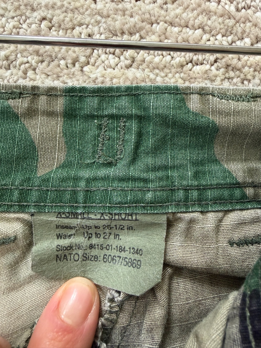 Vintage Military Camouflage Utility Y2K Cargo Pants Size XS - Picture 6 of 9